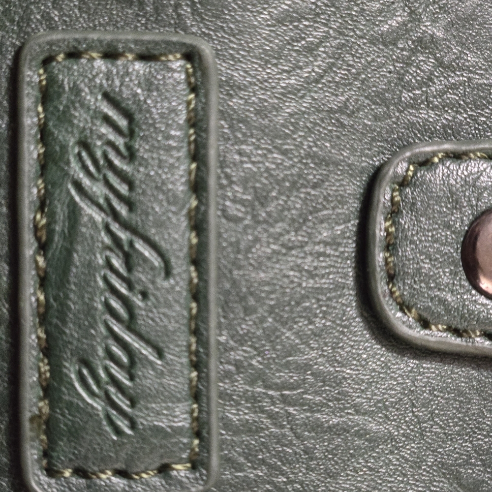 MY FRIDAYS CROSSBODY/WRISTLET. Dark Hunter Green With free Poof Ball In Green.